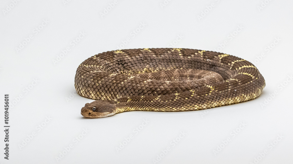 A Western Diamondback Rattlesnake in Tucson, Arizona A Western Diamondback Rattlesnake in Tucson, Arizona