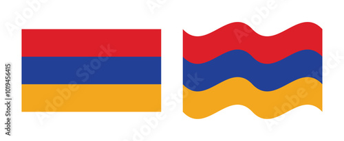 Armenia flag flat wave