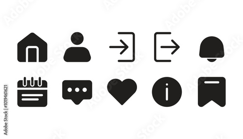 user interface icon pack solid style