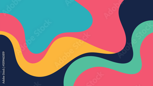 Fluid Shape Style Abstract Background Design