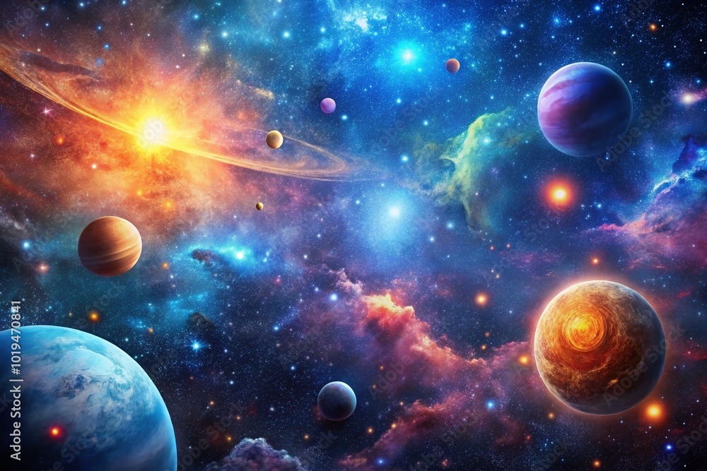 Vibrant Animated Space Background with Stars, Nebulae, and Cosmic Elements for Creative Projects Vibrant Animated Space Background with Stars, Nebulae, and Cosmic Elements for Creative Projects