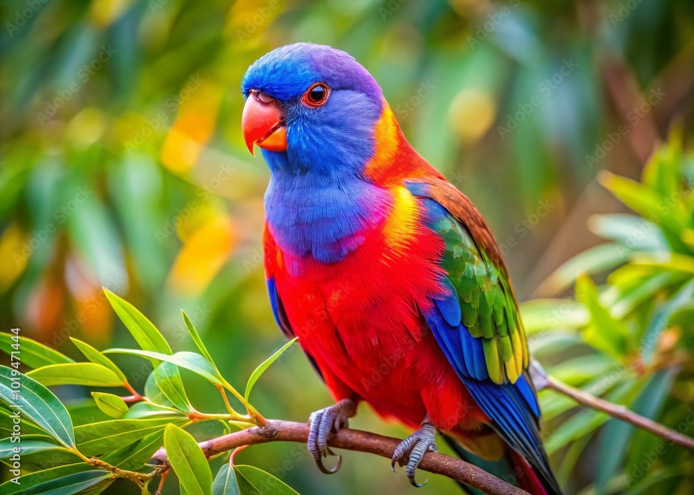 Fototapeta premium Vibrant Australian Birds in Their Natural Habitat Captured in Stunning Detail and Colorful Display