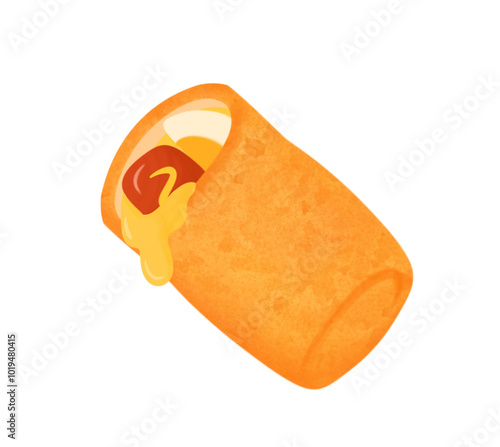 Delicious Risol Mayo for Indonesian Snack Food Illustration