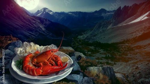 Lobster on the mountain
