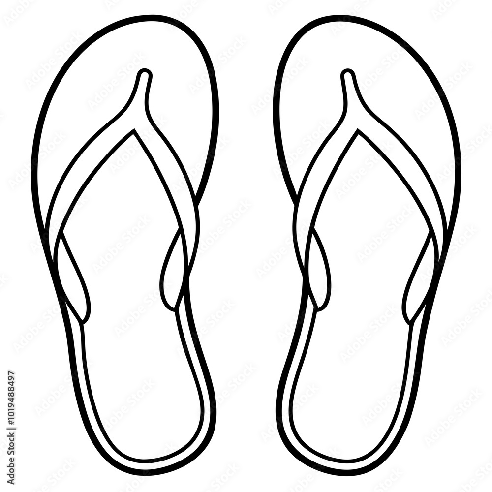 flip flops isolated on white flip flops isolated on white