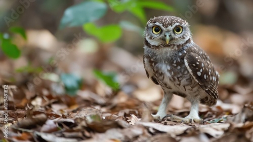 A Curious Owl in the Forest