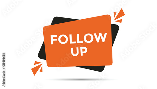 Follow up web banner templates. Vector Illustration