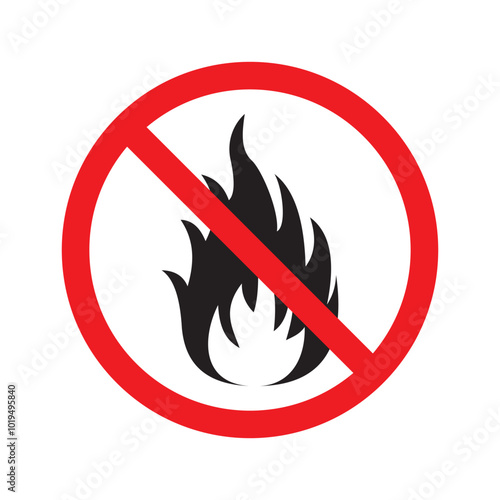 set danger fire sign