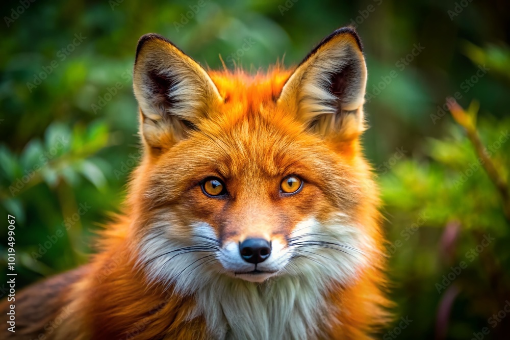Vibrant Orange Beard: A Close-Up of an Unusual Orange-Furred Animal in Natural Habitat Vibrant Orange Beard: A Close-Up of an Unusual Orange-Furred Animal in Natural Habitat