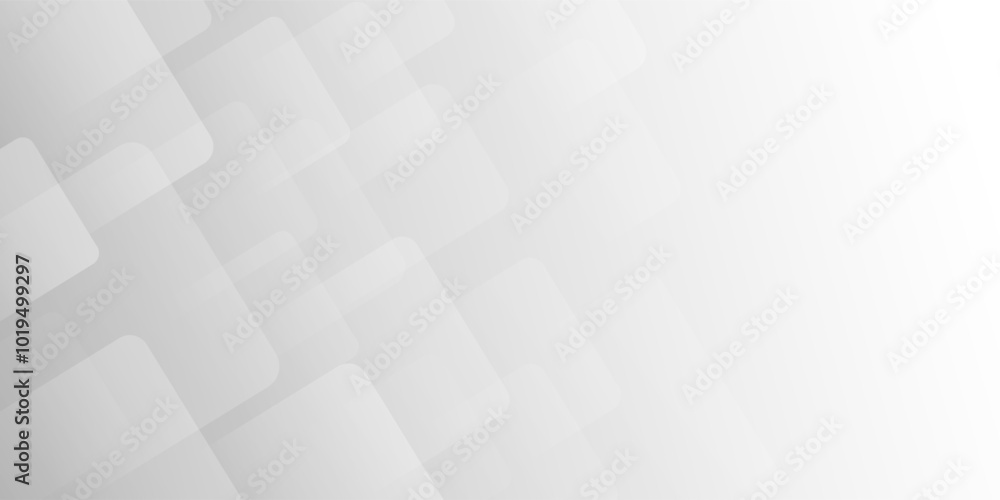 Obraz premium Abstract white background decorative by gray perspective lines with copy space, Vector illustration