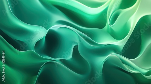 Abstract Green Swirling Texture