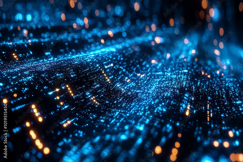 Digital Technology background of data and network Digital Technology background of data and network