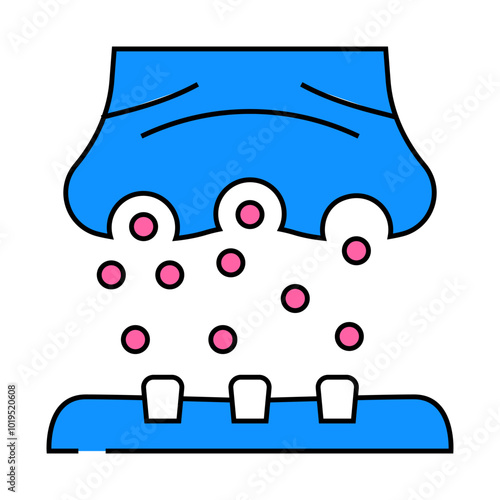 neurotransmitters neuroscience neurology line icon vector. neurotransmitters neuroscience neurology sign. isolated symbol illustration