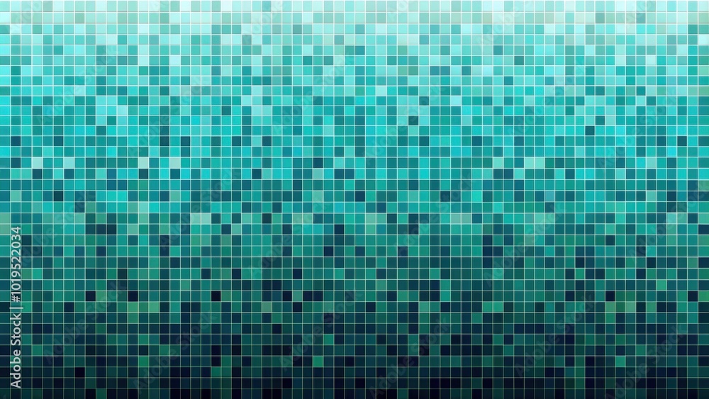 Deep sea green blue seamless pixilated gradient background with mosaic pixel art texture , Deep sea, green blue Deep sea green blue seamless pixilated gradient background with mosaic pixel art texture , Deep sea, green blue