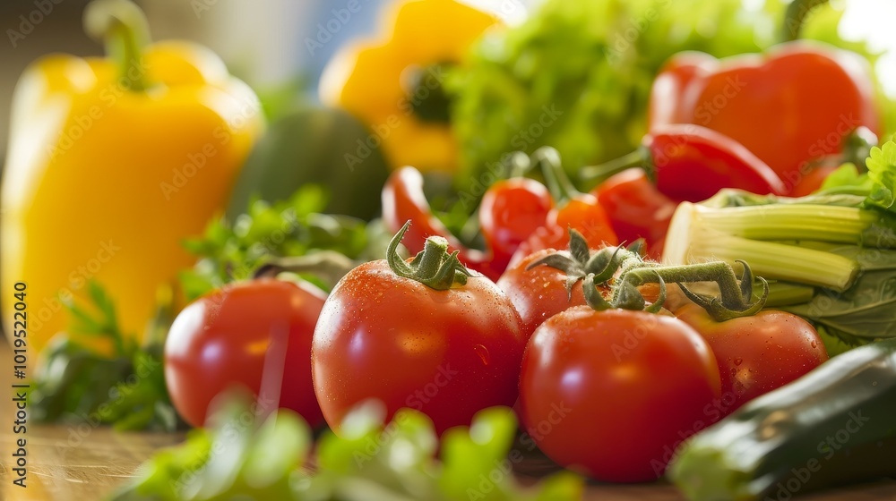 Close-up of vibrant fresh vegetables and fruits on wooden table, symbolizing healthy blood pressure foods, emphasizing natural nutrition and wellness. Close-up of vibrant fresh vegetables and fruits on wooden table, symbolizing healthy blood pressure foods, emphasizing natural nutrition and wellness.