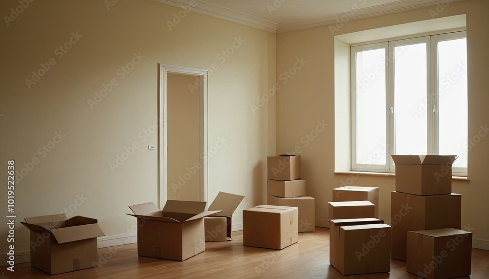 Cardboard boxes for moving into a new home stack of cardboard boxes for relocation 6 Cardboard boxes for moving into a new home stack of cardboard boxes for relocation 6