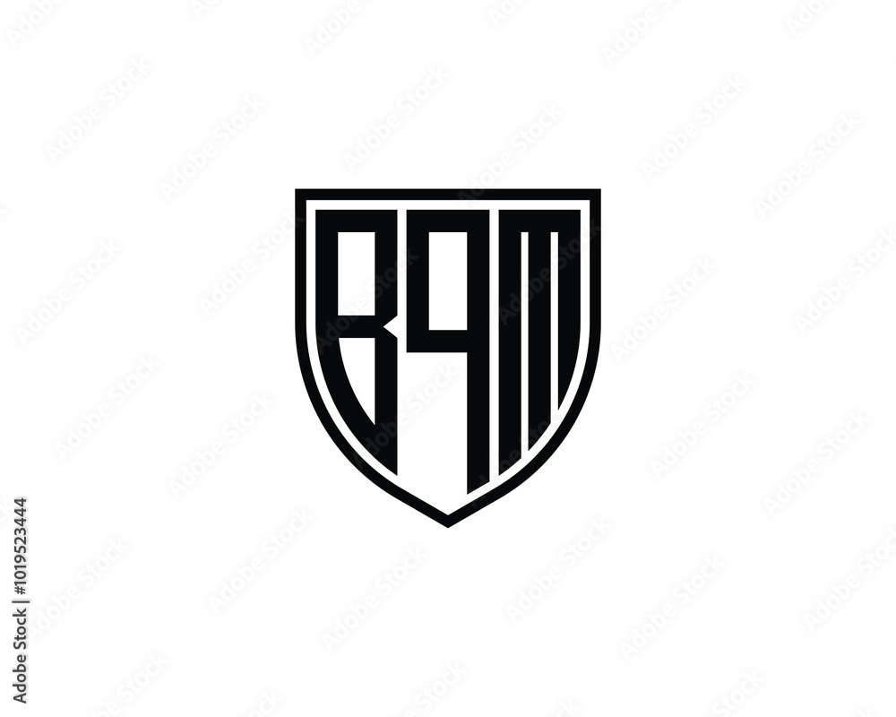 BQM logo design vector template. BQM BQM logo design vector template. BQM