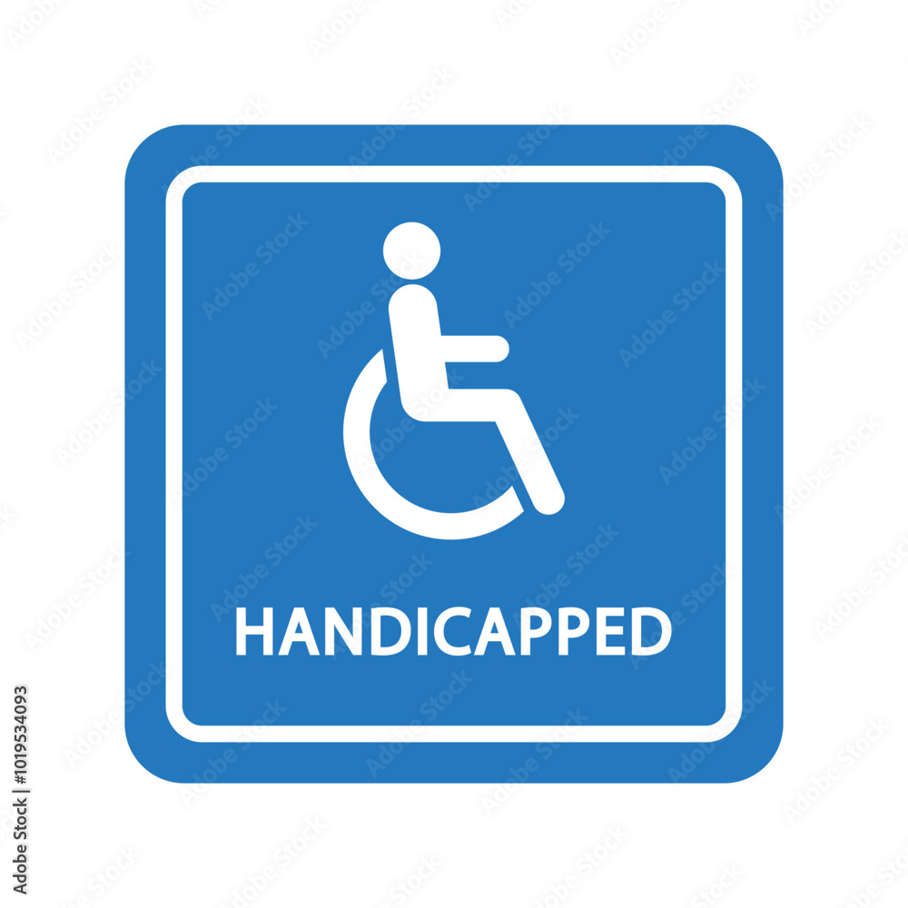 disabled parking sign handicapped vector design illustrator disabled parking sign handicapped vector design illustrator