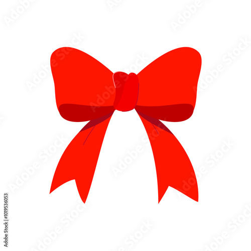 red ribbon bow