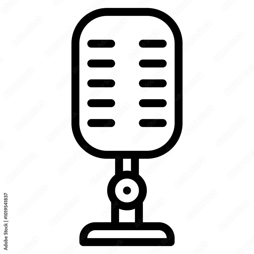 Microphone Creative Agency icon illustration Microphone Creative Agency icon illustration
