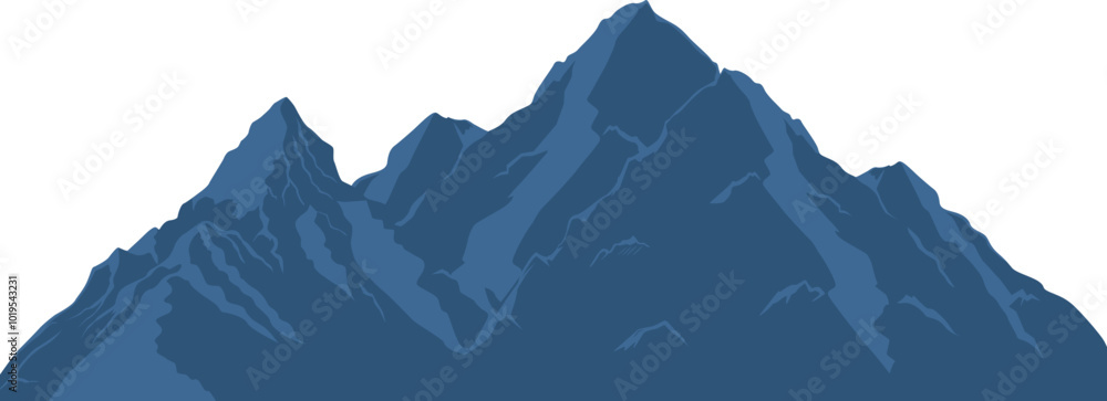 Mountain Silhouette Illustration Mountain Silhouette Illustration