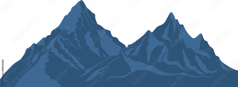 Mountain Silhouette Illustration Mountain Silhouette Illustration