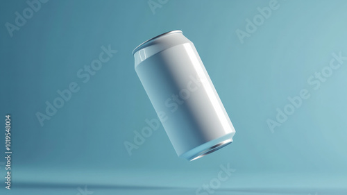 blank 12oz soda can mockup floating, AI Generative photo