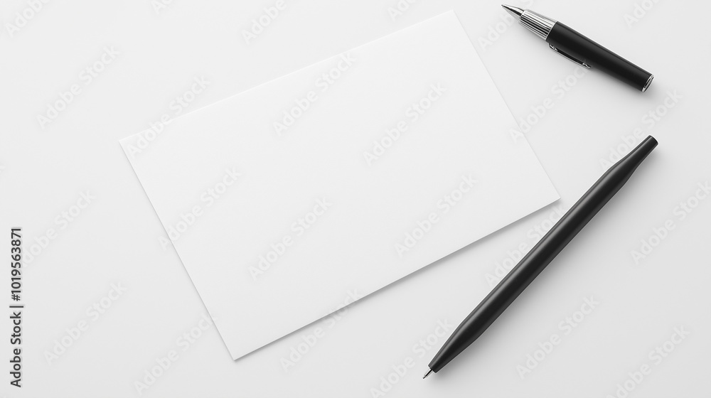 A smooth, white paper with a minimalist design, featuring a subtle texture that gives it a refined look. v3