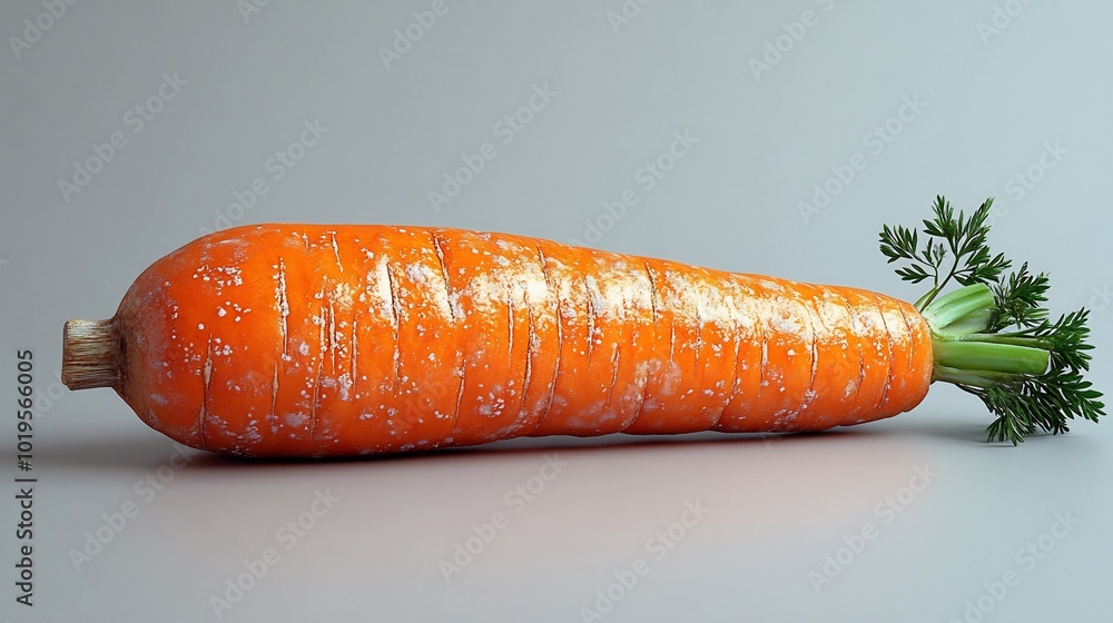 Fresh carrot isolated on a clean white background vibrant and detailed Fresh carrot isolated on a clean white background vibrant and detailed