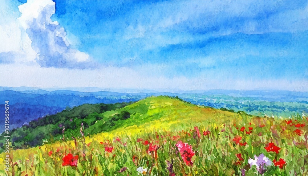 丘の上から眺めた景色