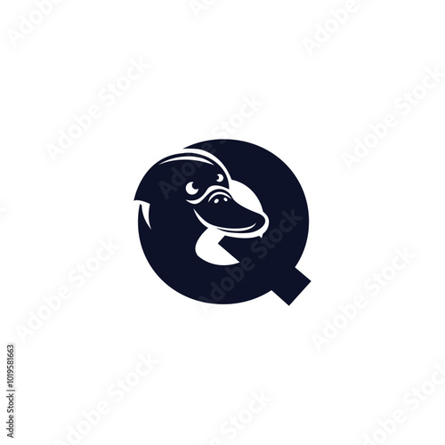 Letter Q Platypus logo icon vector photo