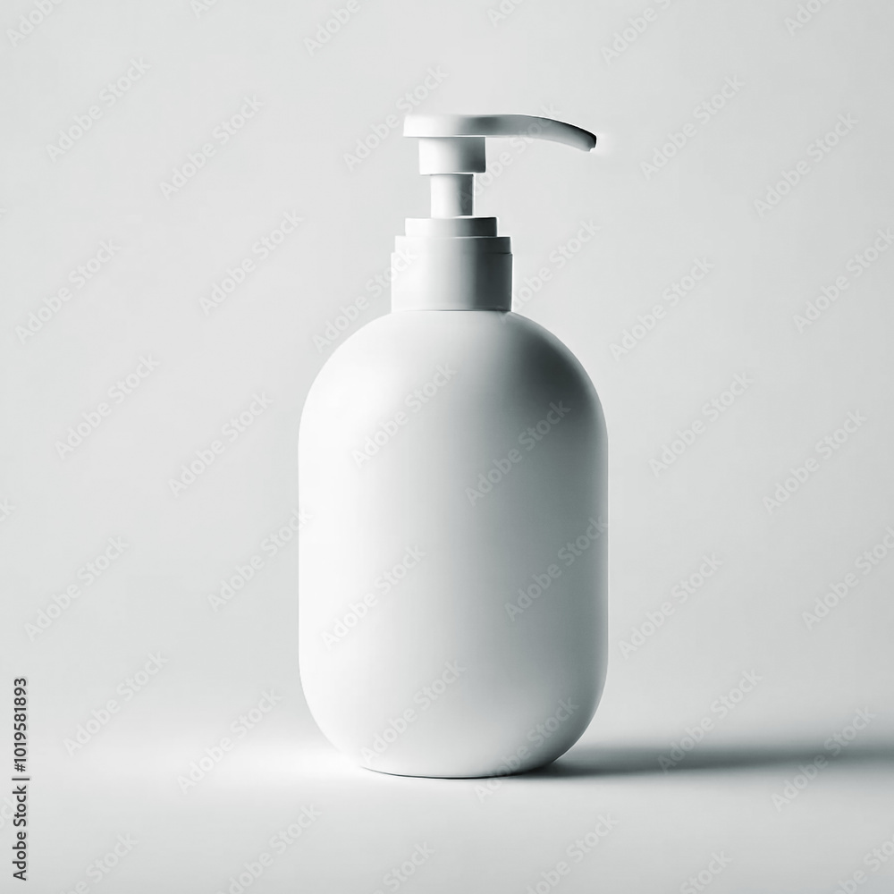 Minimalist Pump Bottle Mockup for Custom Design Minimalist Pump Bottle Mockup for Custom Design