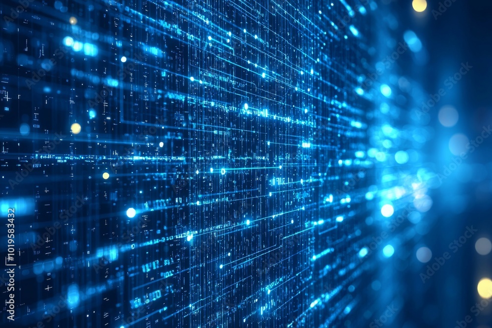 Digital Technology background of data and network Digital Technology background of data and network