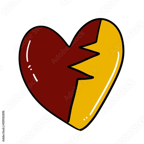 Free Download isolated heart cartoon icon illustration design - GFXLoad