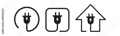 power electric source wire outline
