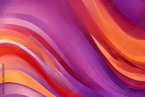 Abstract colorful wavy background with shades of orange, red, and purple