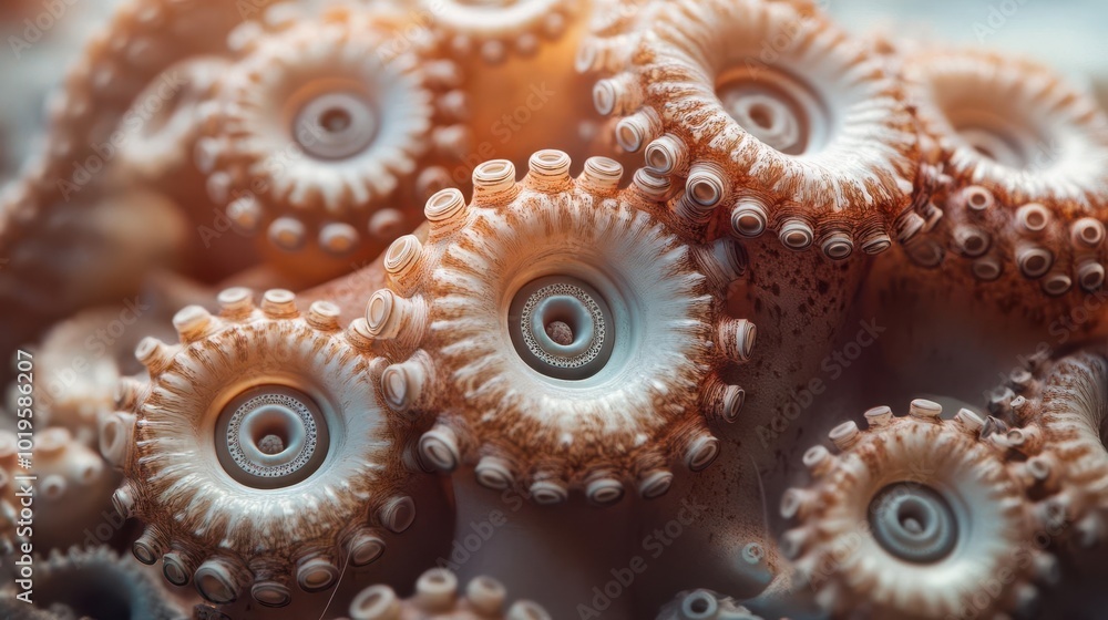 Tentacle Cycle Gears A close-up of squid tentacles functioning as complex gears, turning in an intricate machine Tentacle Cycle Gears A close-up of squid tentacles functioning as complex gears, turning in an intricate machine