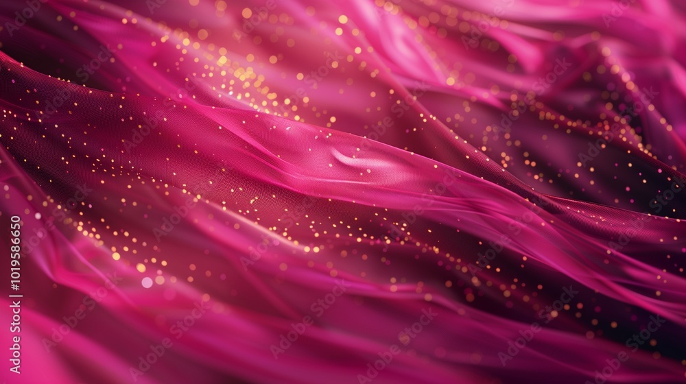 Pink premium satin shiny luxury gold thread abstract flow glitter pattern Pink premium satin shiny luxury gold thread abstract flow glitter pattern