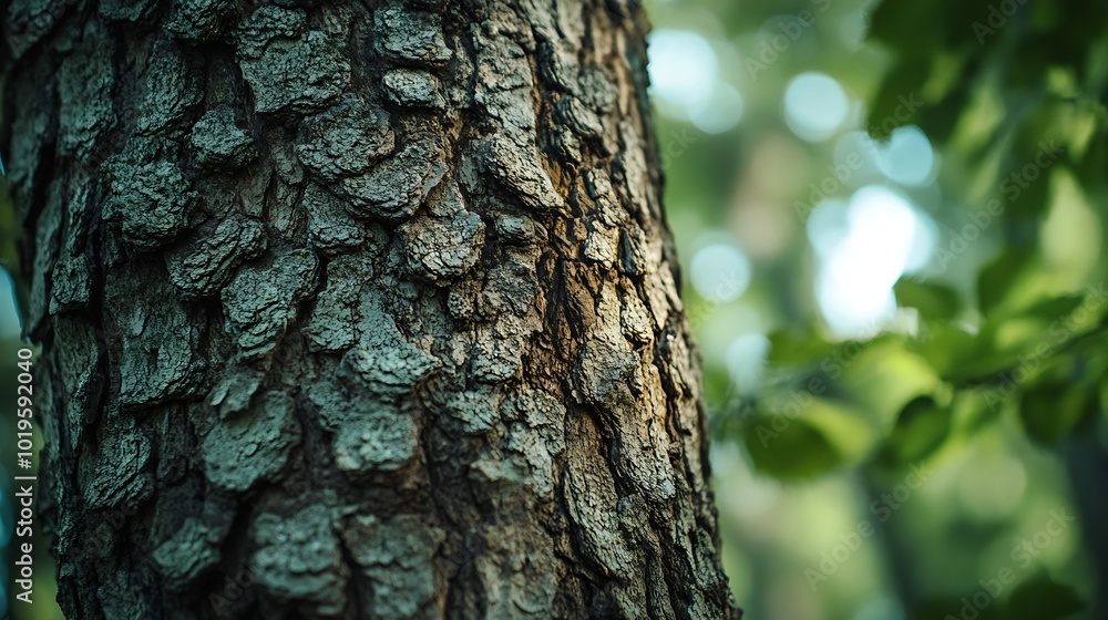 Obraz premium A close up shot of forest trees : Generative AI