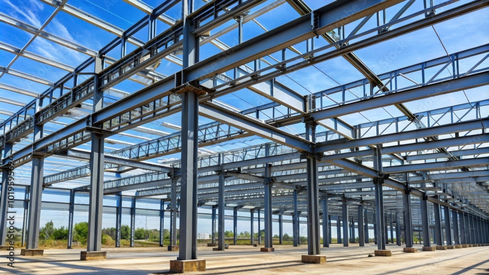 Very sturdy steel structure constructed with riveted beams, steel, structure, riveted, beams, strong, construction Very sturdy steel structure constructed with riveted beams, steel, structure, riveted, beams, strong, construction