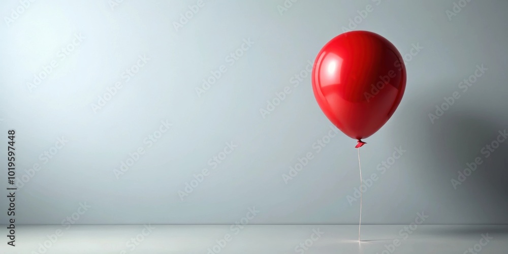 Red balloon with matching string, balloon, red, string, isolated, vibrant, helium, round, shiny, party, decoration Red balloon with matching string, balloon, red, string, isolated, vibrant, helium, round, shiny, party, decoration