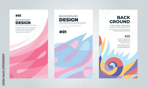 Vector Colorful liquid and fluid background