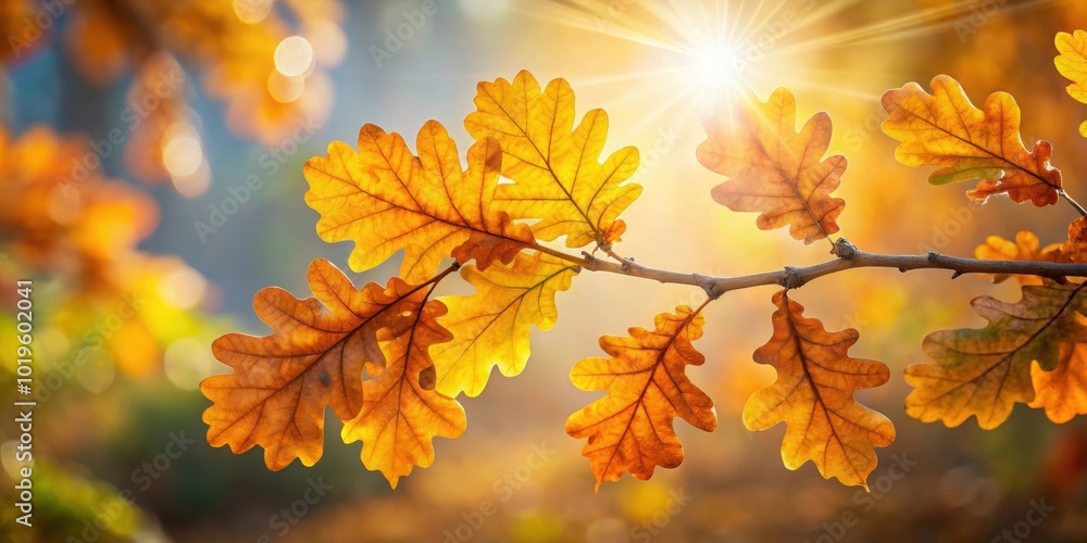 Autumn oak branch bathed in sunlight , fall, leaves, nature, tree, branches, sunlight, foliage, seasonal, outdoor, wood Autumn oak branch bathed in sunlight , fall, leaves, nature, tree, branches, sunlight, foliage, seasonal, outdoor, wood