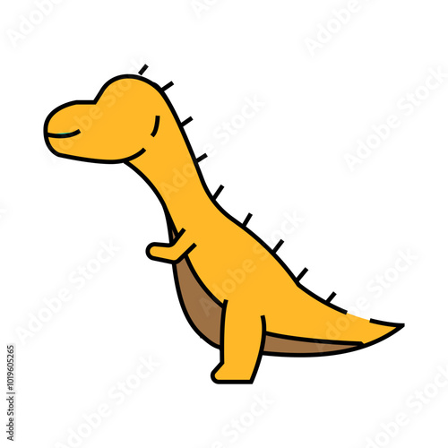 carnotaurus dinosaur animal line icon vector. carnotaurus dinosaur animal sign. isolated symbol illustration