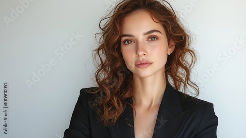 Portrait of a brunette with...