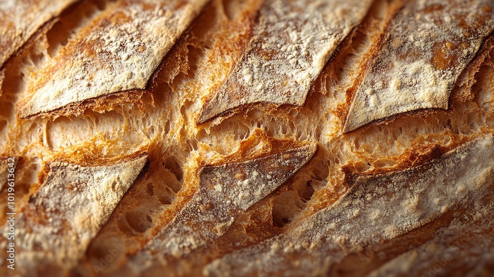 Closeup on crusty homemade sourdough bread : Generative AI Closeup on crusty homemade sourdough bread : Generative AI