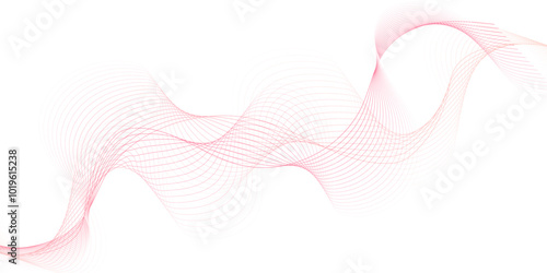 pink wave curve lines banner background design. Abstract soft wave lines dynamic flowing pink light isolated background. Vector Illustration of the pink pattern of lines. Black stripes on white .