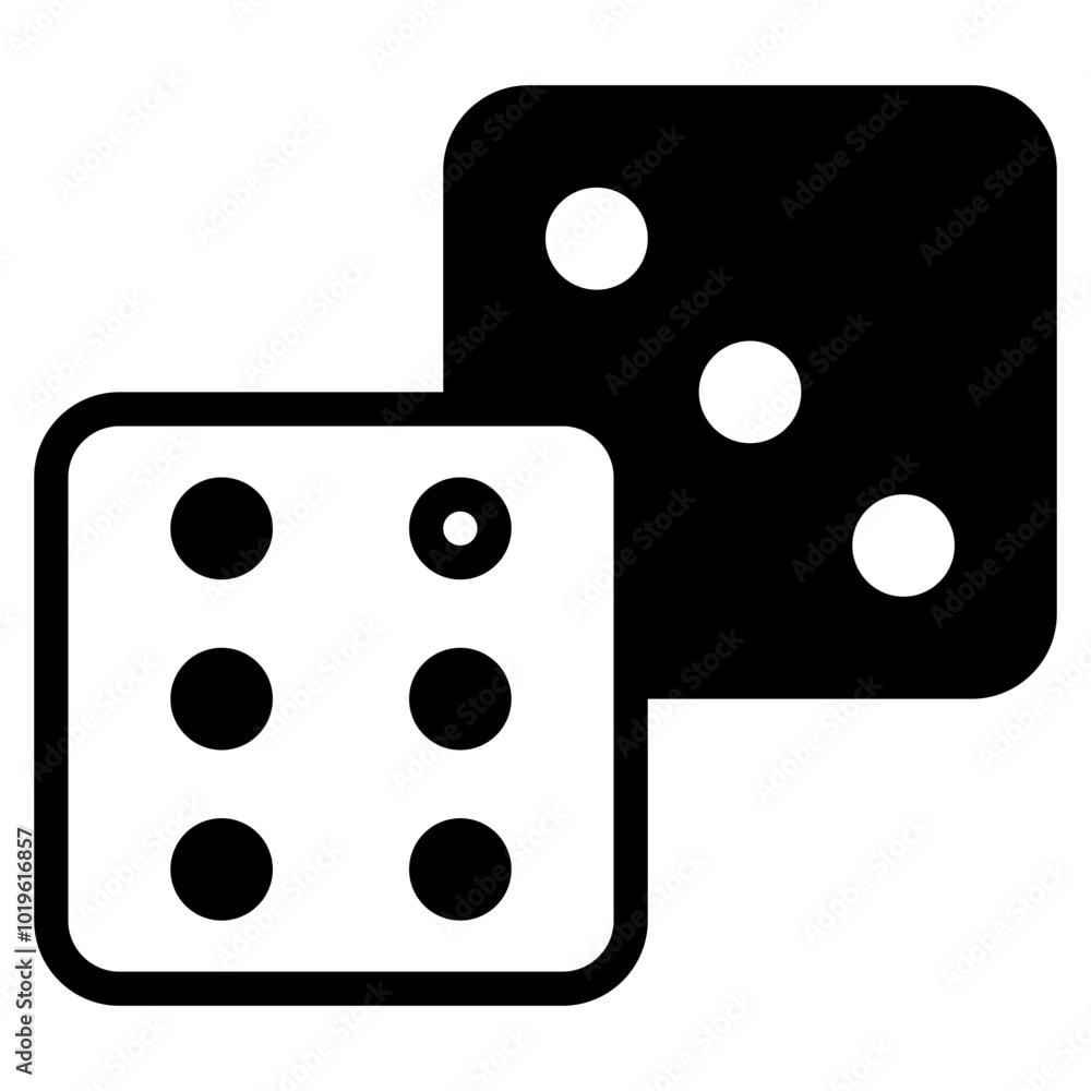 Dice Gaming icon illustration Dice Gaming icon illustration