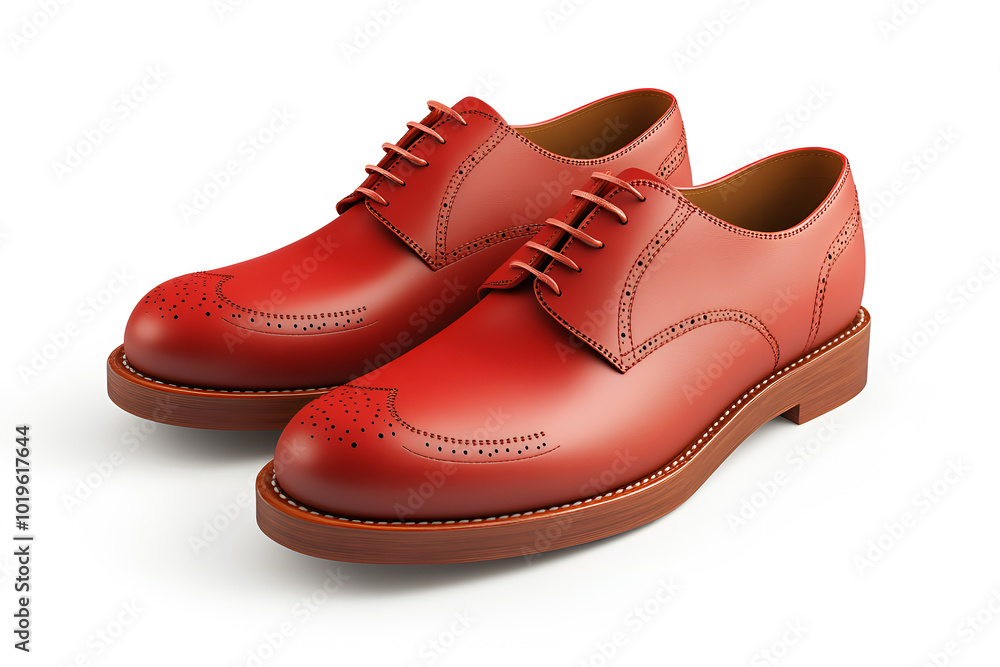 Illustration of red shoes for business on white background Illustration of red shoes for business on white background