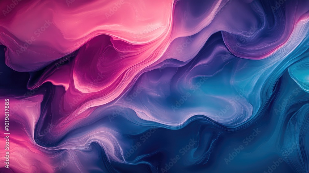 Abstract Swirling Blue and Pink Paint Texture Abstract Swirling Blue and Pink Paint Texture
